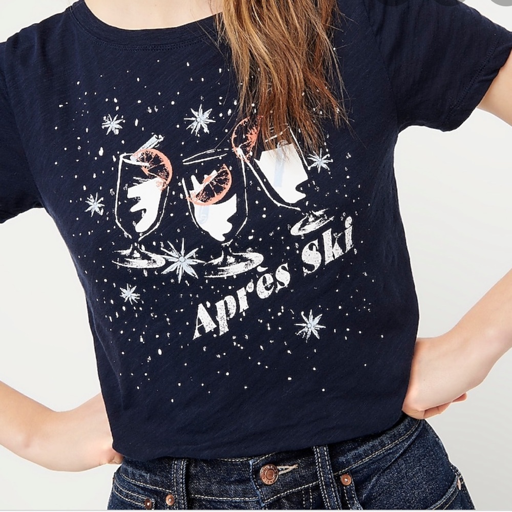 J.Crew Factory Apres Ski Vintage Graphic Tee XXS